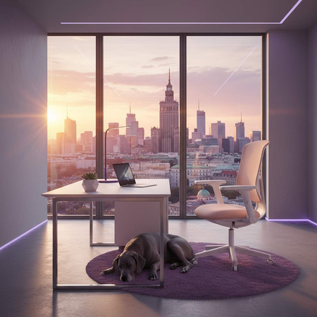 Fotel Biurowy Spacetronik RETTO 22 Różowy