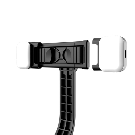 Zestaw: Selfie Stick Spacetronik + 2x lampka LED