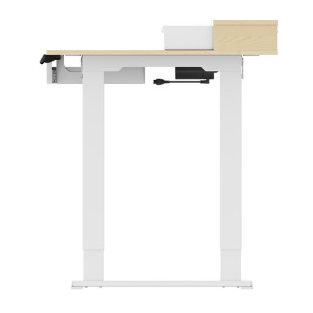 Mobile Electric Desk with Shelf Drawers