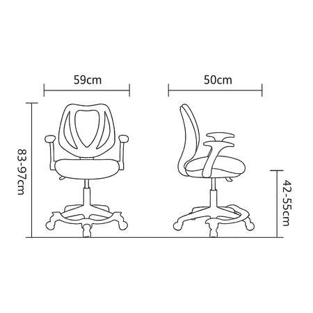 Fotel obrotowy dziecięcy Spacetronik XD SPC-XD08P