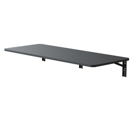 Biurko składane SPB149B 100×40 cm czarne składane 90°