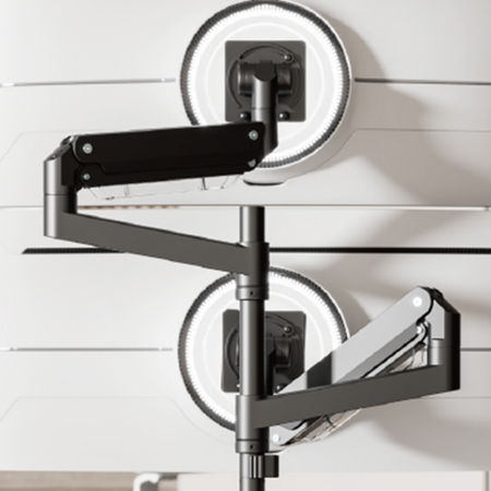 Uchwyt na dwa monitory Spacetronik SPAH222