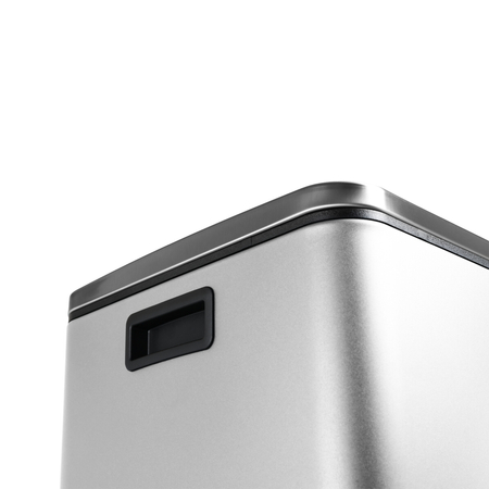 Funky Trash Can Silver Black Spacetronik Podwójny