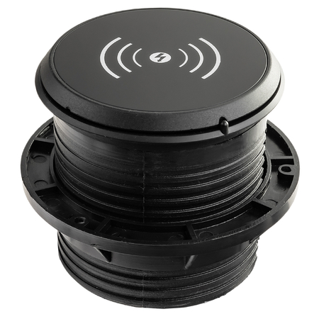 Spacetronik SPS-R1D3W V2 runde Tischsteckdose