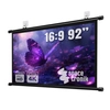 Projektorowy ekran ścienny prosty 92 cali 16:9