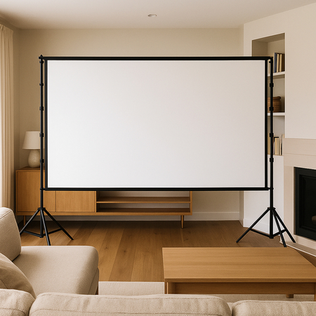 Ekran projekcyjny z podwójnym trójnogiem 100" 16:9