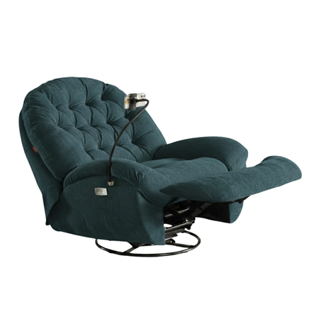 Zestaw wypoczynkowy fotel elektryczny Spacetronik Flax 04M + stolik regulowany