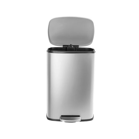 Funky Trash Can Silver Gray Spacetronik Pojedynczy