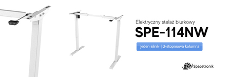 Elektryczny stelaż biurkowy Spacetronik SPE-114NW