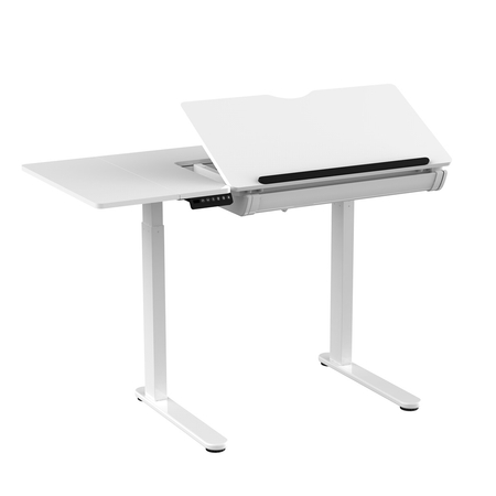 Zestaw ergonomiczny biurko kreślarskie DOLF SPE-F120 + fotel HAVARD-02