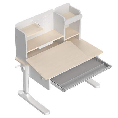 Biurko dziecięce SPEX113WW 100×65 cm regulowane półki szuflada