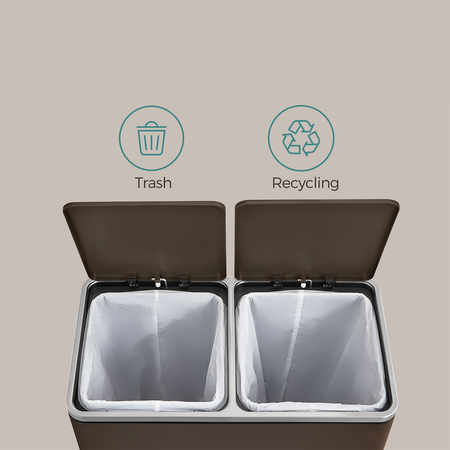 Funky Trash Can Brown Spacetronik Podwójny