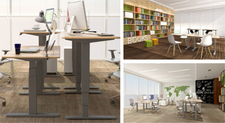 Elektryczny stelaż biurkowy Spacetronik SPE-114NB