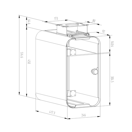 Spacetronik Unterschrank SPB-124B