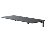 Biurko składane SPB149B 100×40 cm czarne składane 90°