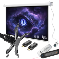 Zestaw ekran elektryczny PVC EASY VIEW uchwyt transmiter pilot