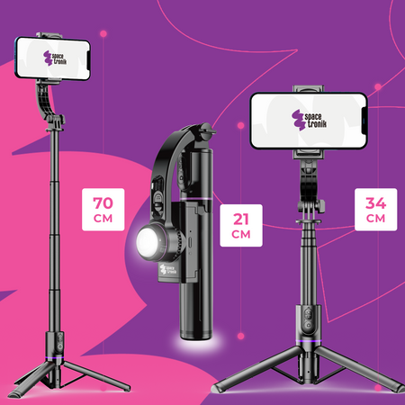 Spacetronik SR-ROLLPIX01 Selfie Stick plus statyw