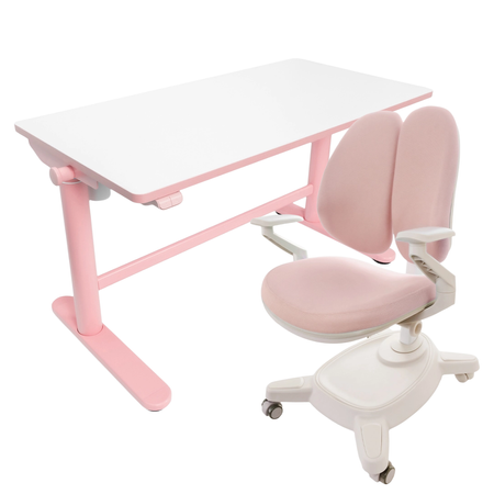 Zestaw biurko elektryczne z krzesłem dla dziewczynki – Spacetronik SPE-X112P