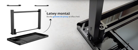 Elektryczne biurko Spacetronik SPE-B118BB Astrid