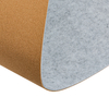 Mata filcowa z korkiem jasnoszara 120x60cm SPB063