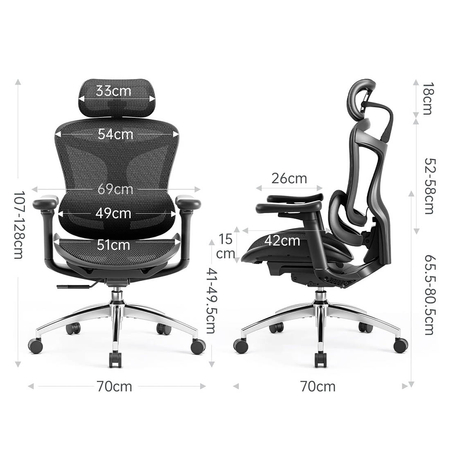 Fotel biurowy obrotowy Doris 30 Czarny