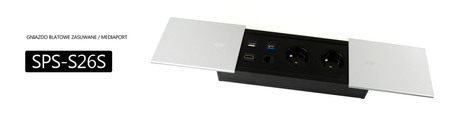 Gniazdo blatowe zasuwane Spacetronik SPS-S26S