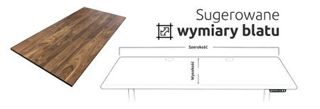 Elektryczny stelaż biurkowy Spacetronik SPE-114NB