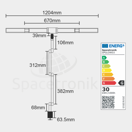 Lampa biurkowa kreślarska LED bezcieniowa Glow D3