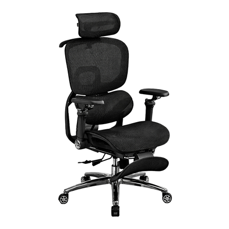 Regulowany Fotel biurowy 6D DORIS-20 Czarny