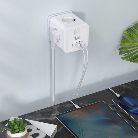 Listwa zasilająca 4xAC 2xUSB 1xUSB-C SPS-C03W