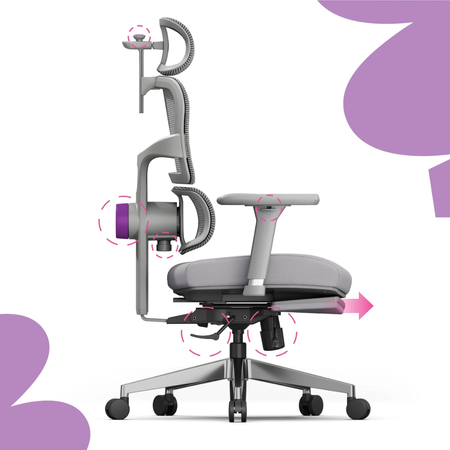 Laptopständer für Stuhl Lumbo A01 Grau