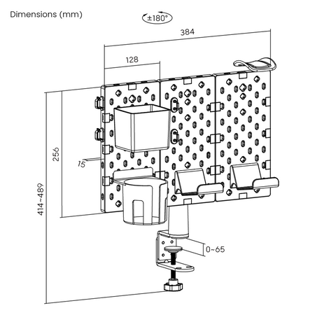 Tablica perforowana akcesoria Holdee SPB-153B
