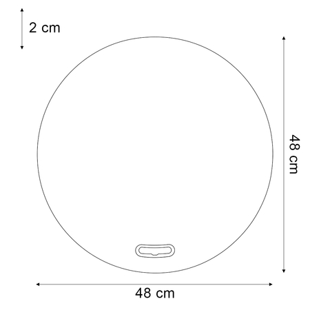 Okrągła korkowa mata antyzmęczeniowa 48cm SPEM57M