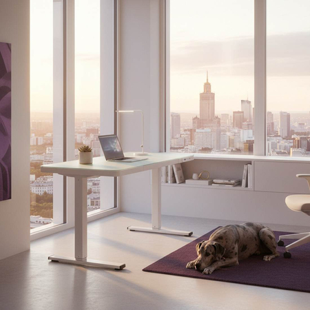 Biurko Elektryczne Spacetronik Astrid SPEB128 z Szufladą i USB