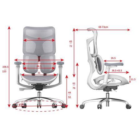 Fotel biurowy obrotowy Springle 22 Szary