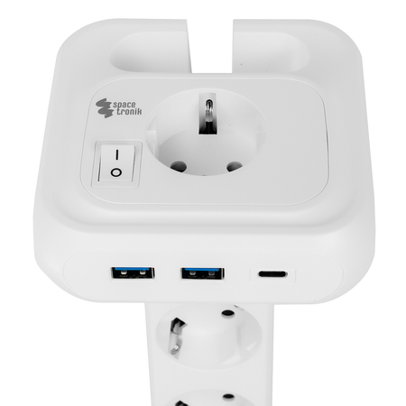 Listwa zasilająca 4xAC 2xUSB 1xUSB-C SPS-PS02W