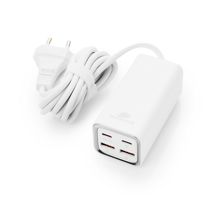 Ladegerät SR102 65W, 2x PD4+ USB-C, 2x QC3.0 USB-A
