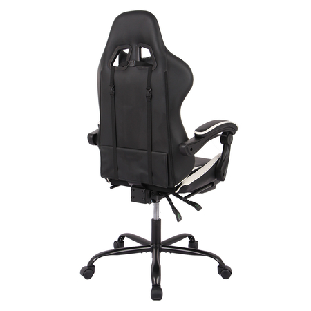 Spacetronik Rally 1.0 Gaming Stuhl schwarz und weiß