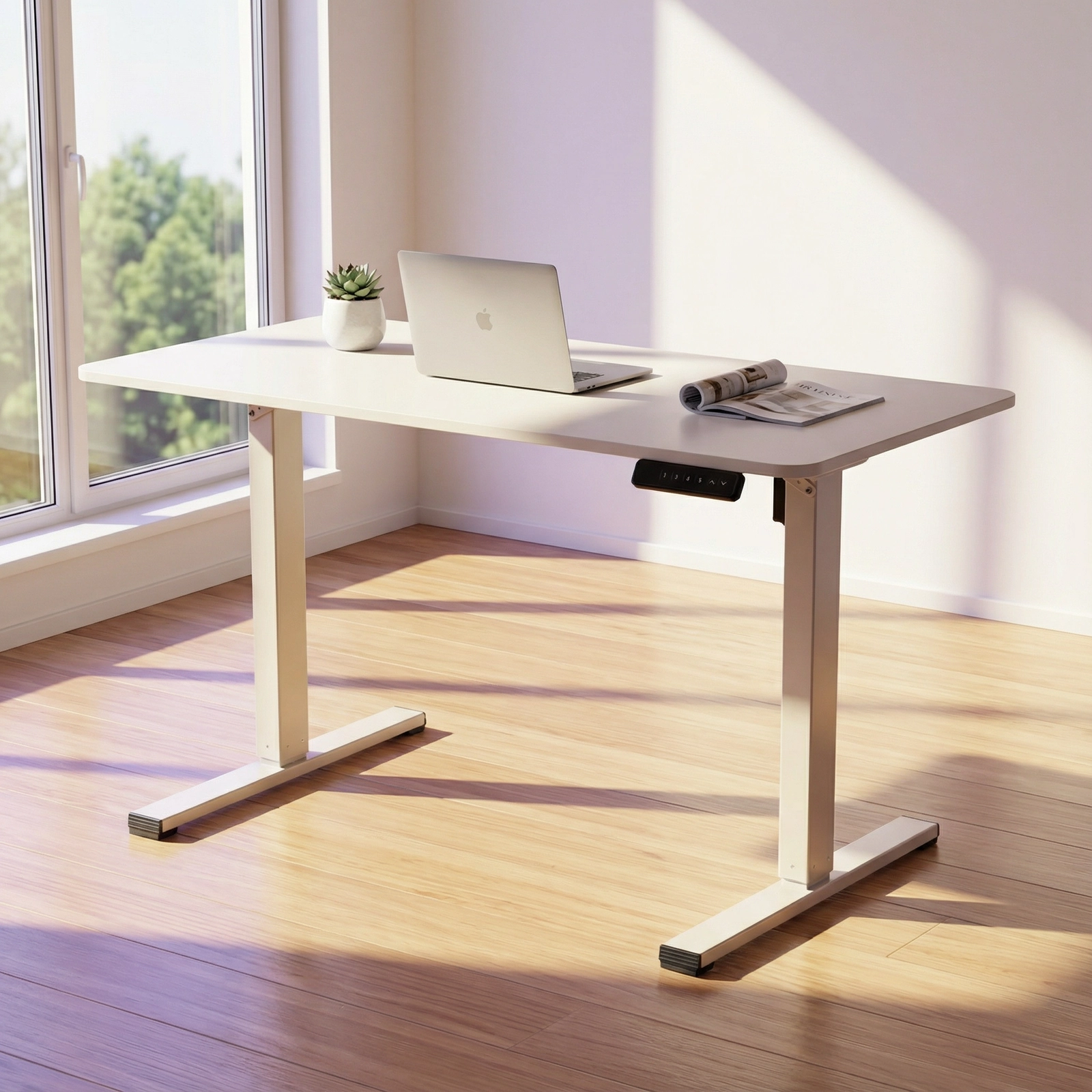 Biurko elektryczne z regulacją wysokości 75–110 cm