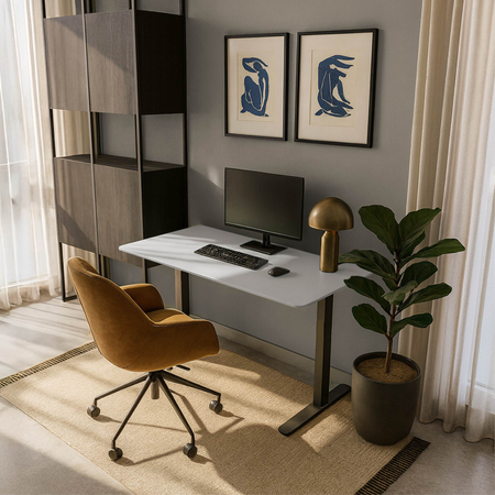 Blat MDF malowany proszkowo 140x70x2.5 Cashmere