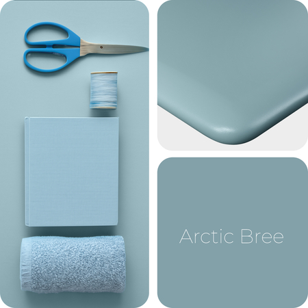 Blat MDF malowany proszkowo 140x70x2.5 Arctic Bree