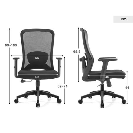 Fotel biurowy obrotowy ABEL 20 Czarny