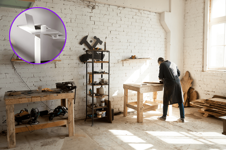 Buddy 03 verstellbarer Rolltisch Weiß