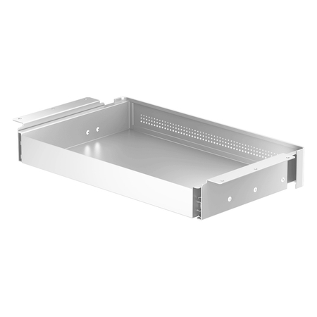 Szuflada podbiurkowa stalowa biała Spacetronik