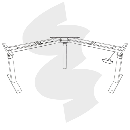 Elektrischer Schreibtischständer Spacetronik SPE-303VW