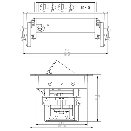 Gniazdo blatowe Spacetronik SPSDA41BB