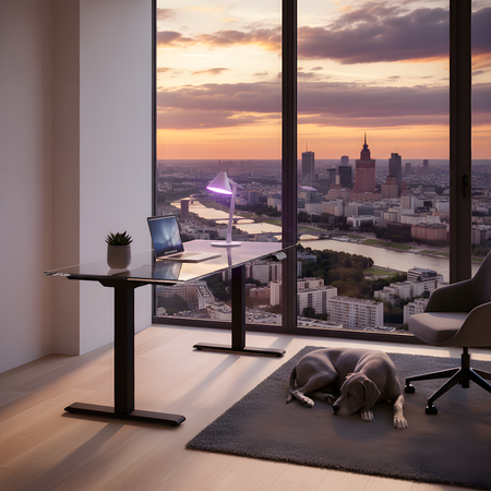 Elektrischer Schreibtischständer SPE-214AB USB