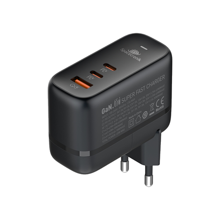 Ładowarka GaN 65W 2x PD 2x USB-C USB QC EU UK US