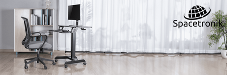 Buddy 03 verstellbarer Trolley-Tisch schwarz