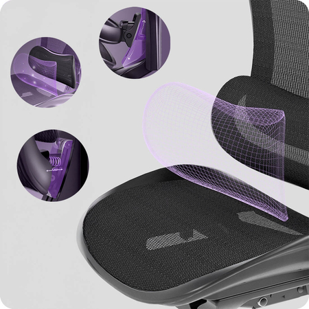 Fotel biurowy obrotowy Doris 30 Szary